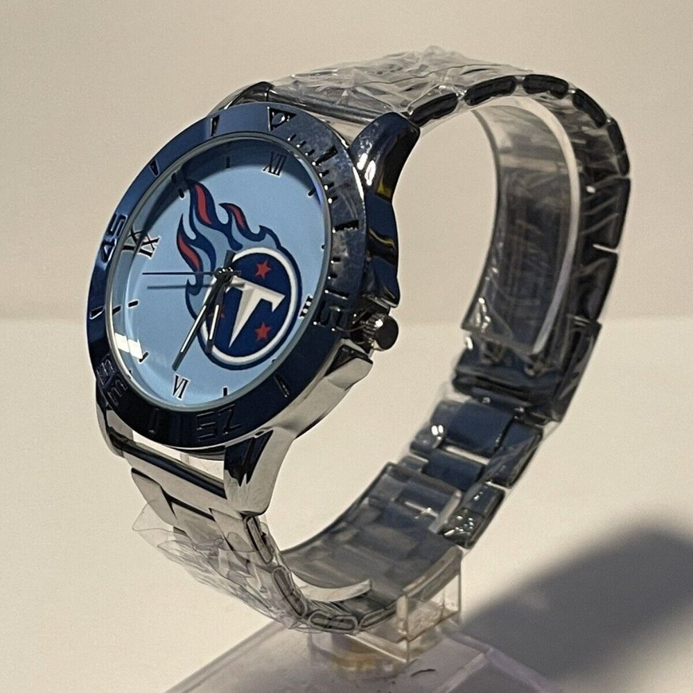Tennessee Titans NFL Stainless-Steel Men's Watch NEW - needs battery - Picture 2 of 9
